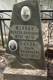 Мерсон Моисей Аронович, Москва, Востряковское кладбище
